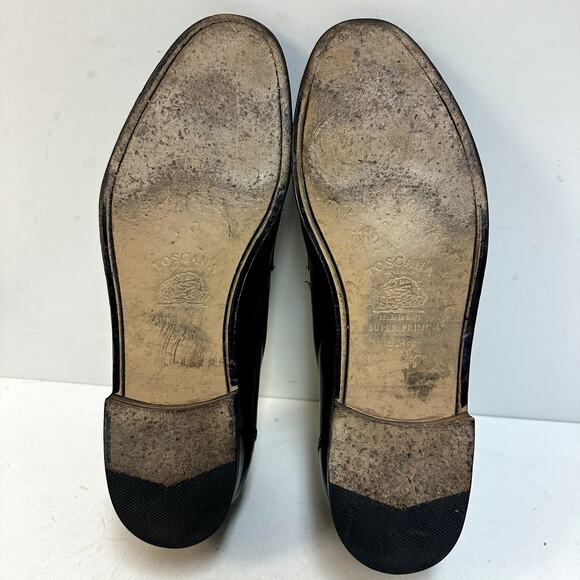RESOLED Ralph Lauren Purple Label Penny Loafer Black Bench Made in Italy 10 D main image 8